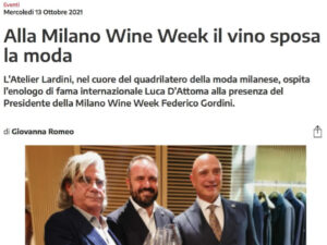 Alla Milano Wine Week il vino sposa la moda